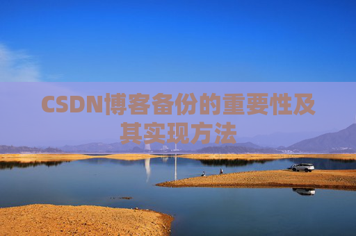CSDN博客备份的重要性及其实现方法